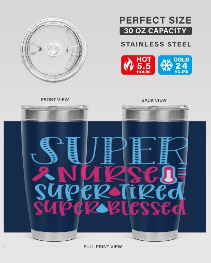 Super Nurse Super Tired Style 346#- nurse- tumbler