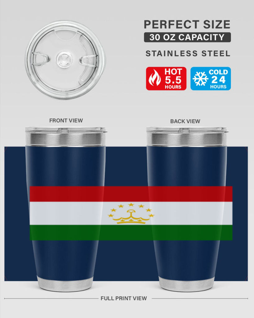 Tajikistan 25#- world flags- Tumbler