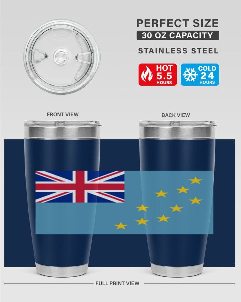Tuvalu 15#- world flags- Tumbler