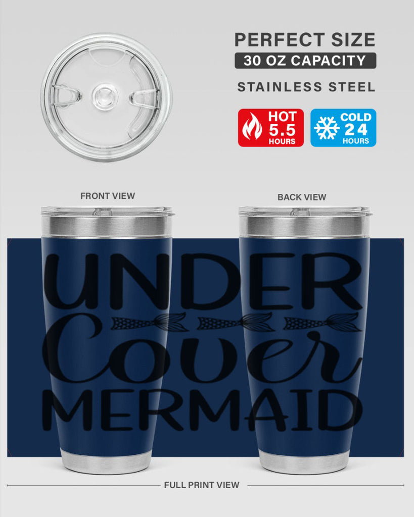 Under Cover Mermaid 647#- mermaid- Tumbler