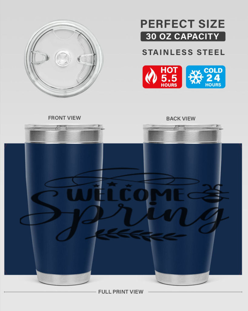 Welcome spring design  594#- spring- Tumbler