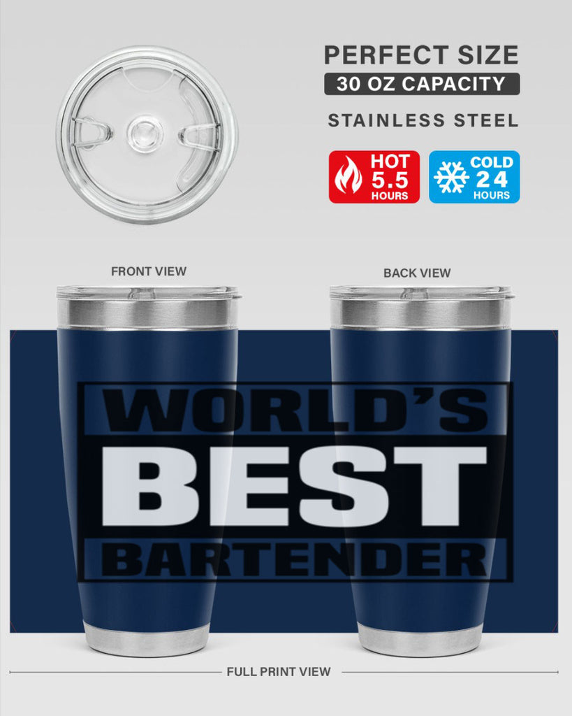Worlds best Style 8#- bartender- tumbler