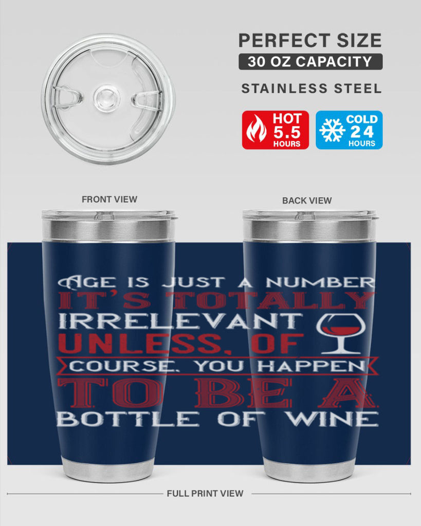 age is just a number its totaly 92#- wine- Tumbler