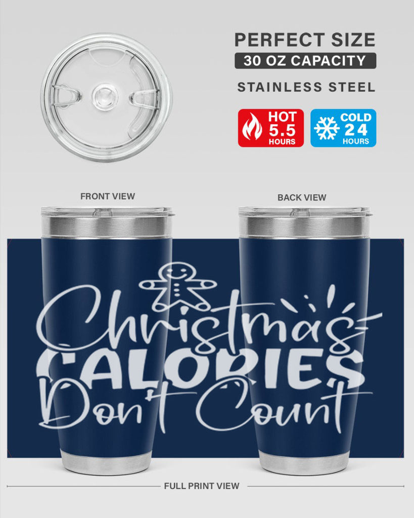 christmas calories dont count 45#- kitchen- Tumbler