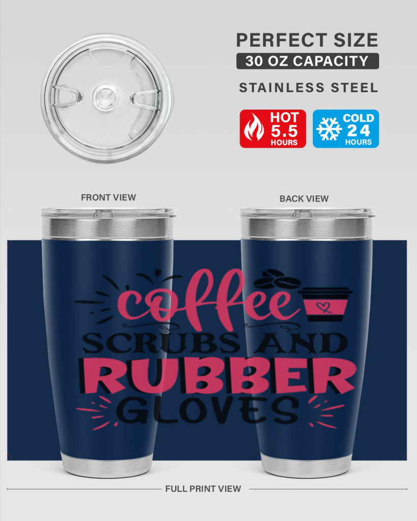 coffee scrubs and rubber gloves Style Style 212#- nurse- tumbler