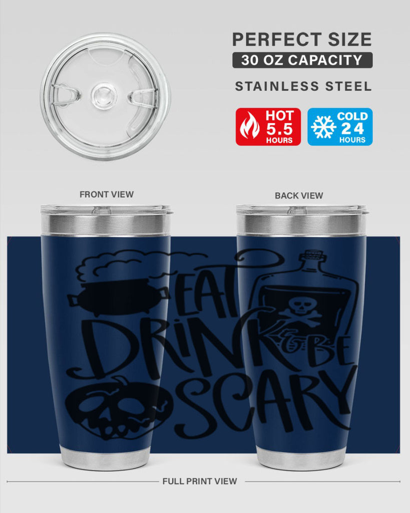 eat drink be scary 78#- halloween- Tumbler