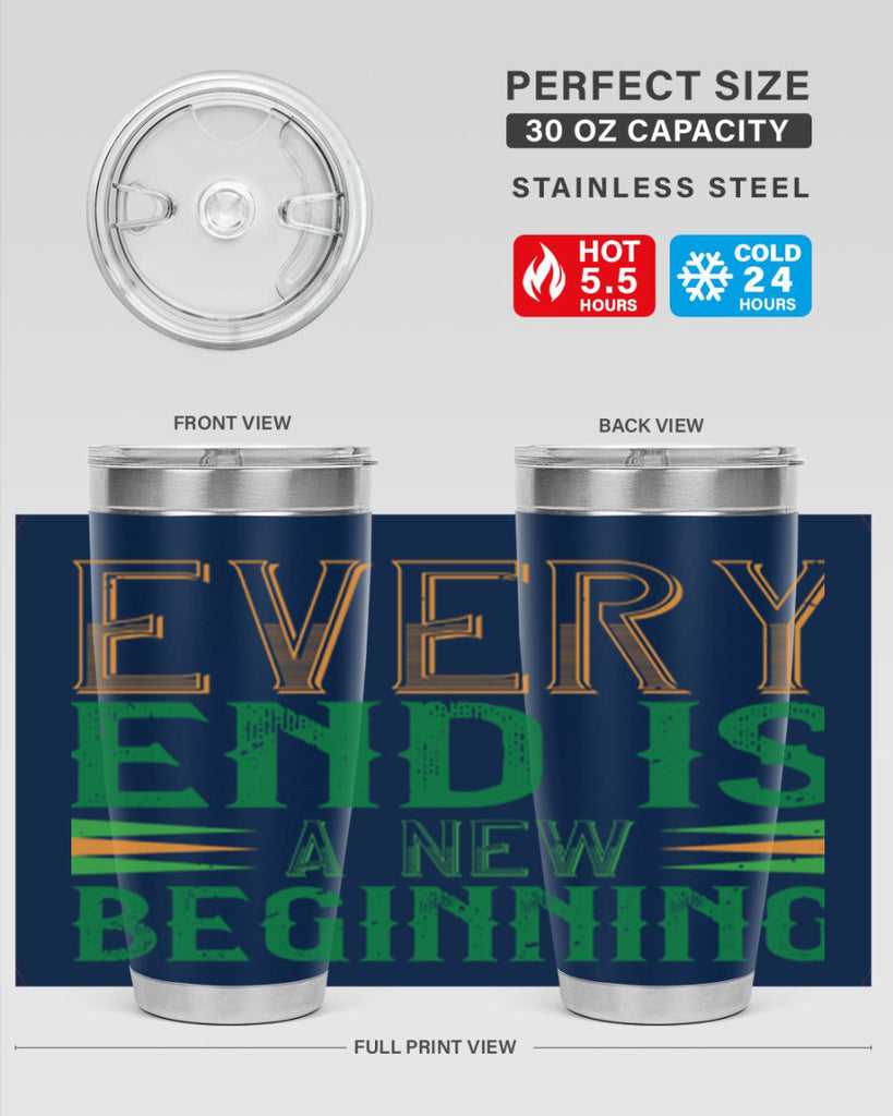 every end is a new beginning Style 138#- St Patricks Day- Tumbler