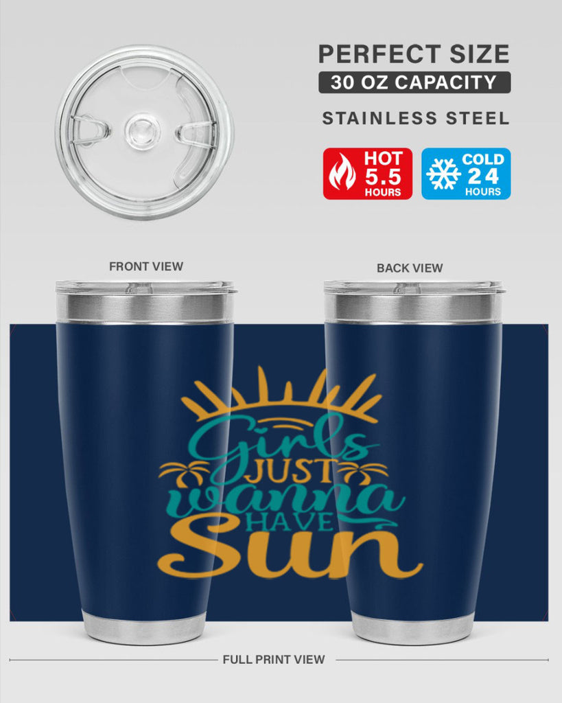 girls just wanna have sun Style 102#- summer- Tumbler