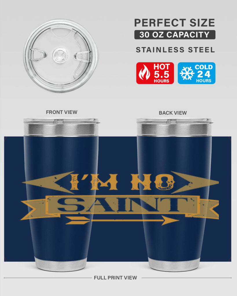i’m no saint 59#- mardi gras- Tumbler