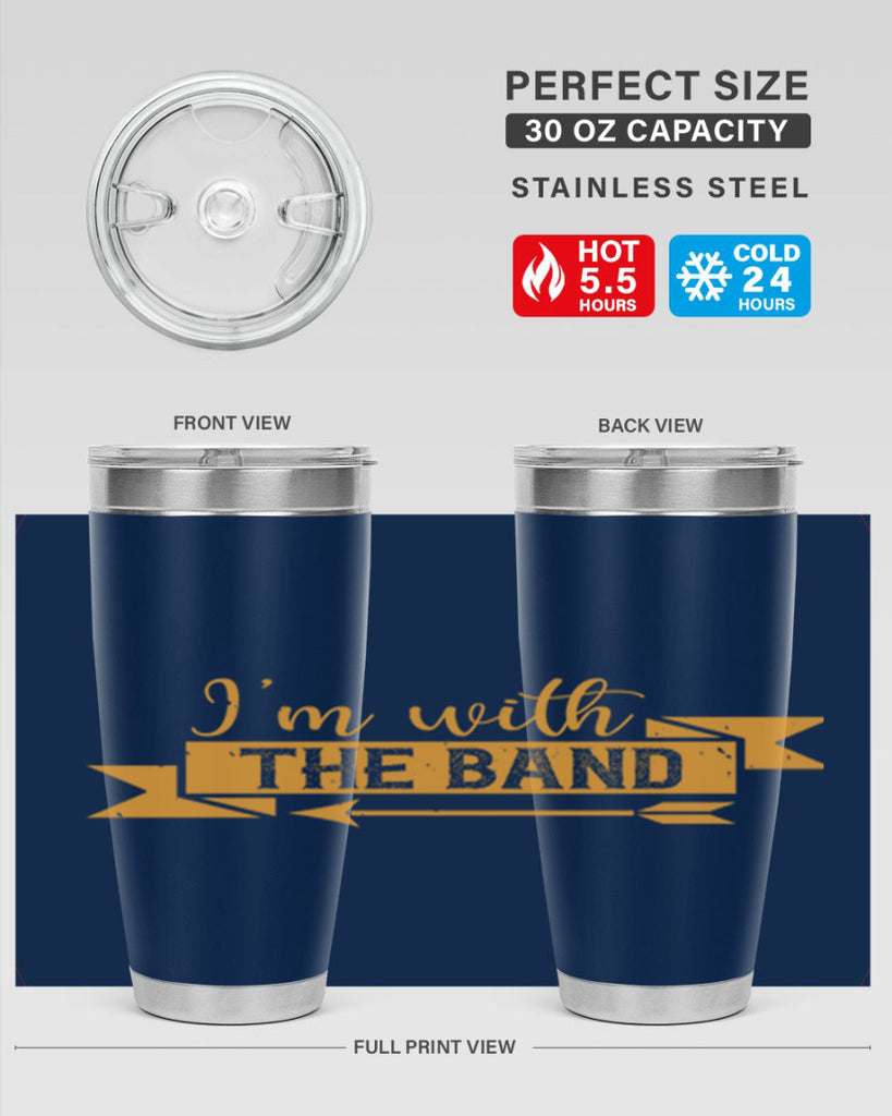i’m with the band 58#- mardi gras- Tumbler