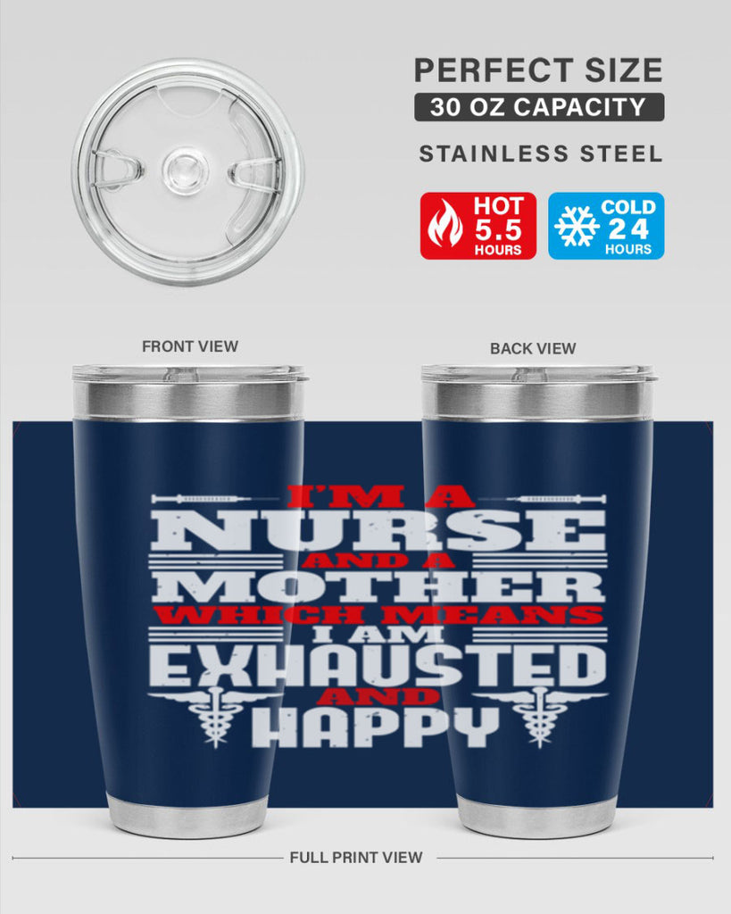im a nurse and a mother Style 312#- nurse- tumbler