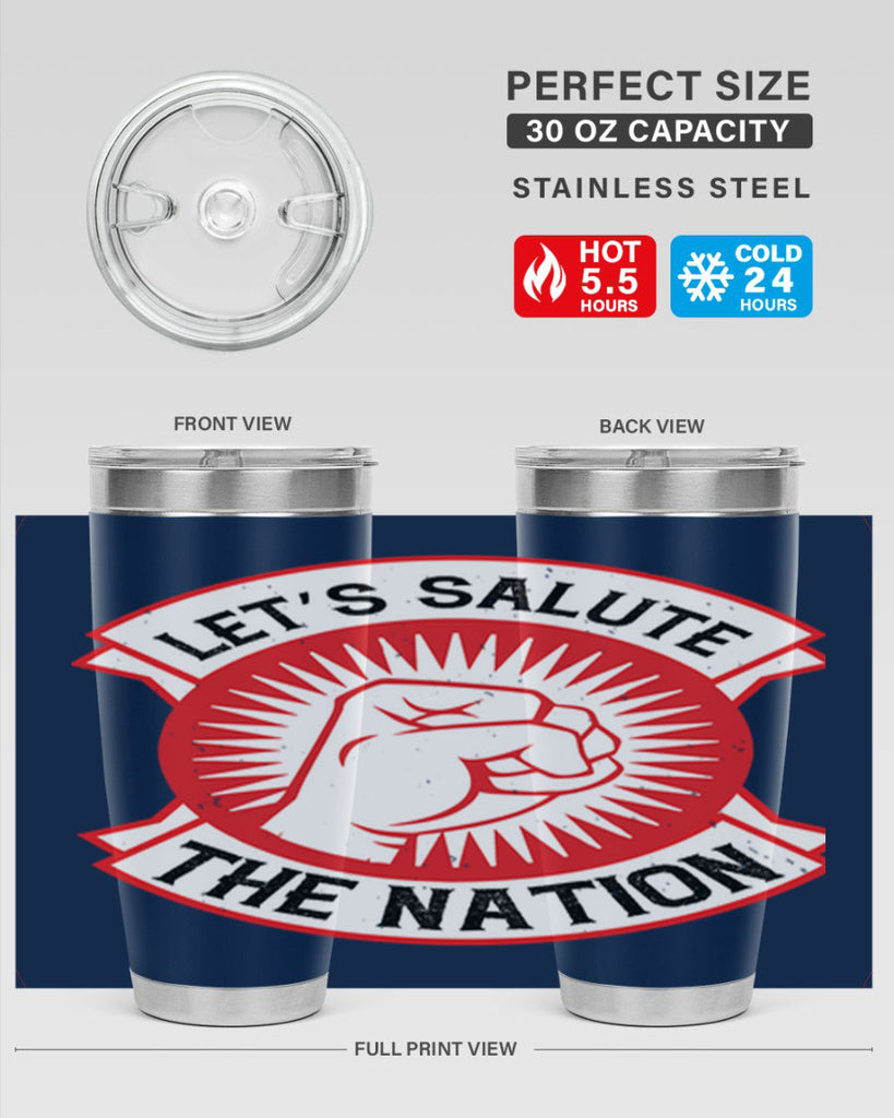 lets selut the nation Style 126#- Fourt Of July- Tumbler