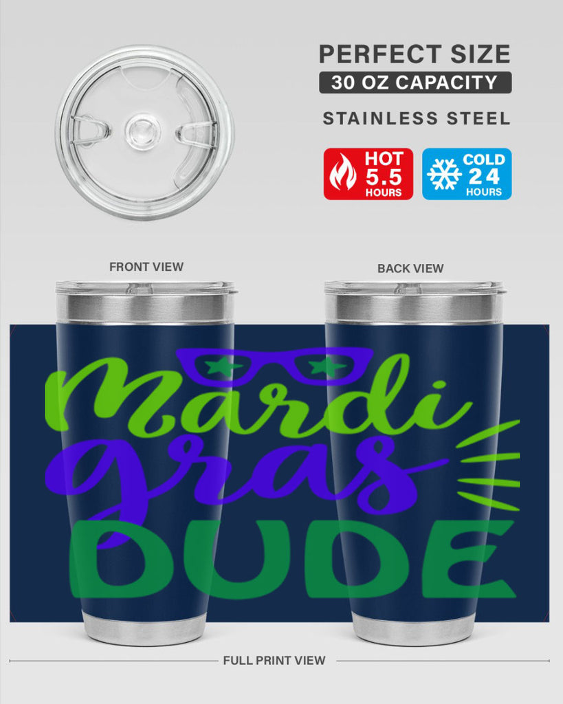 mardi gras dude 10#- mardi gras- Tumbler