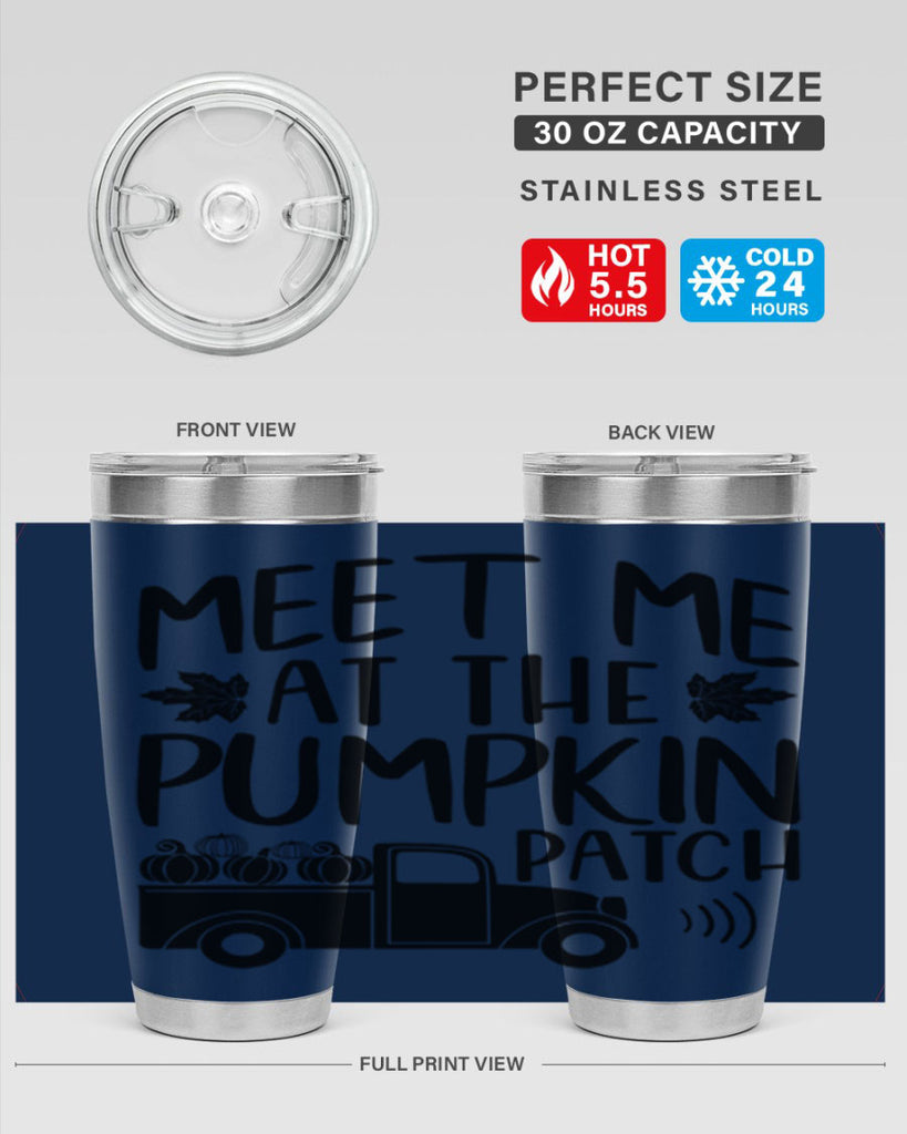 meet me at the pumpkin patch 423#- fall- Tumbler