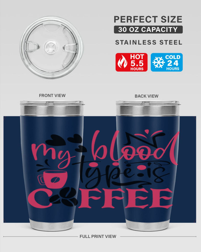my blood type is coffee Style 375#- nurse- tumbler