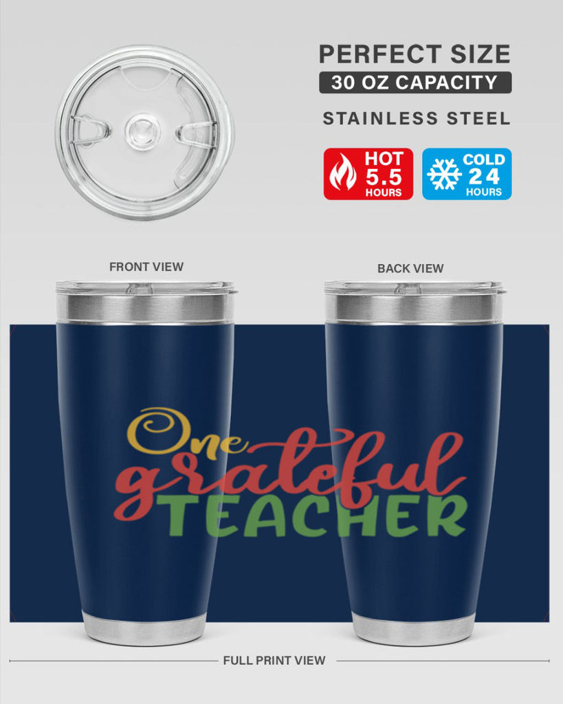one grateful teacher Style 168#- teacher- tumbler
