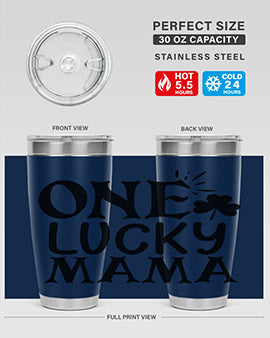 one lucky mama Style 34#- autism- Tumbler