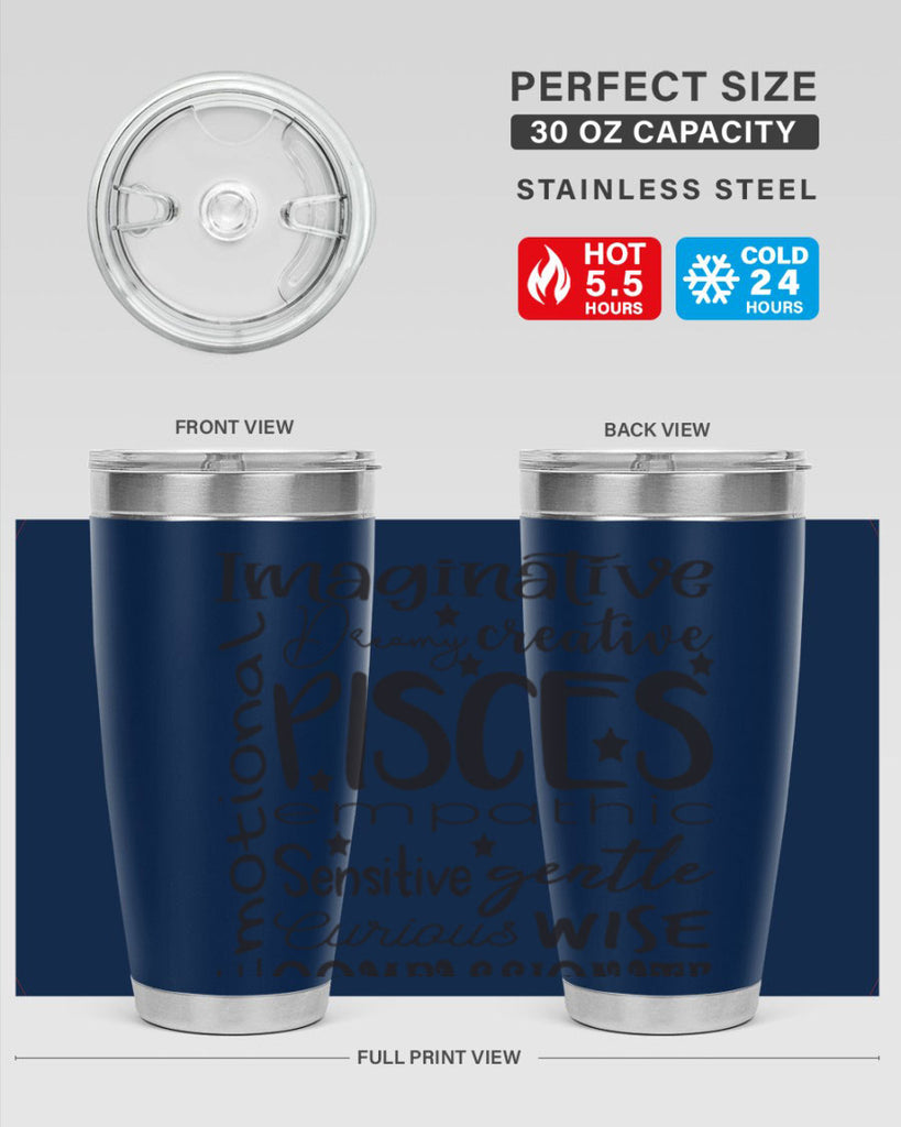 pisces 570#- zodiac- Tumbler