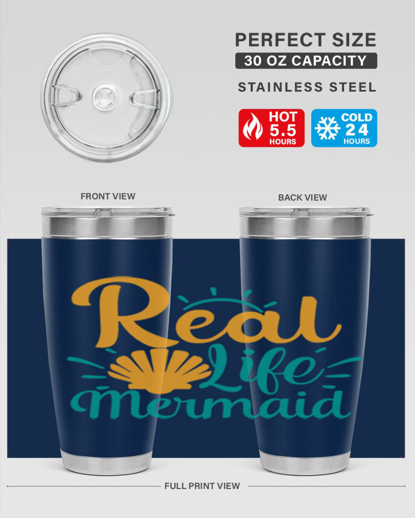 real life mermaid Style 79#- summer- Tumbler