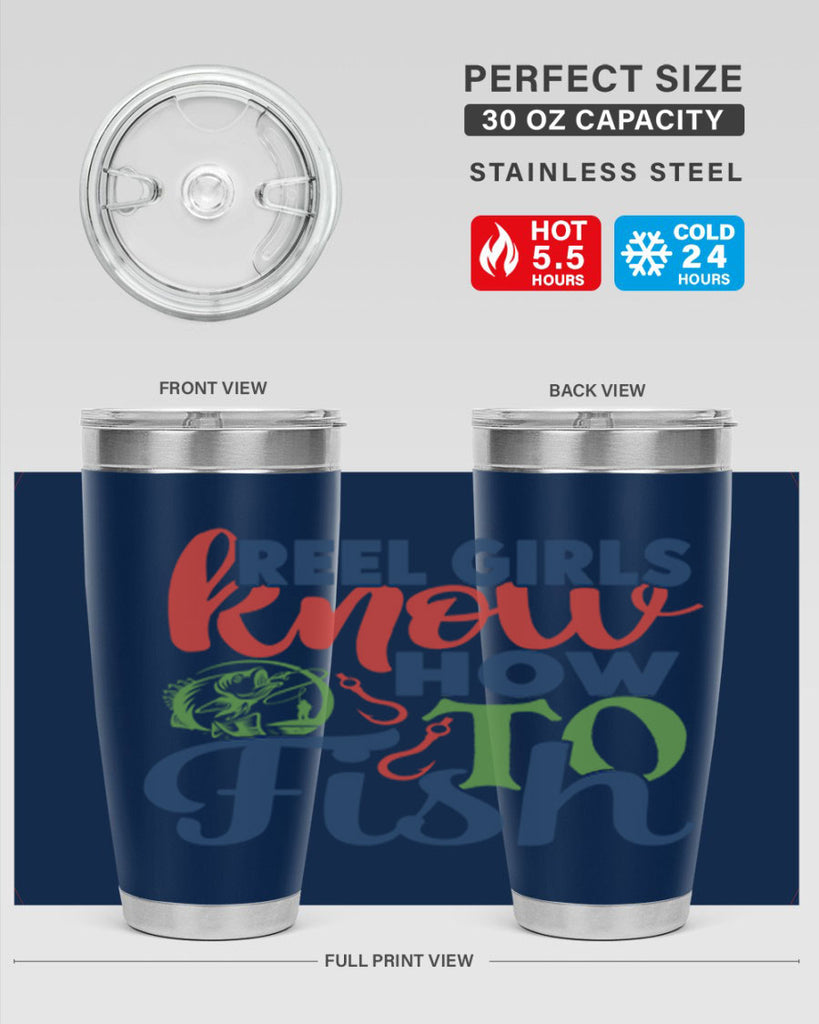 reel girls know how to fish 197#- fishing- Tumbler