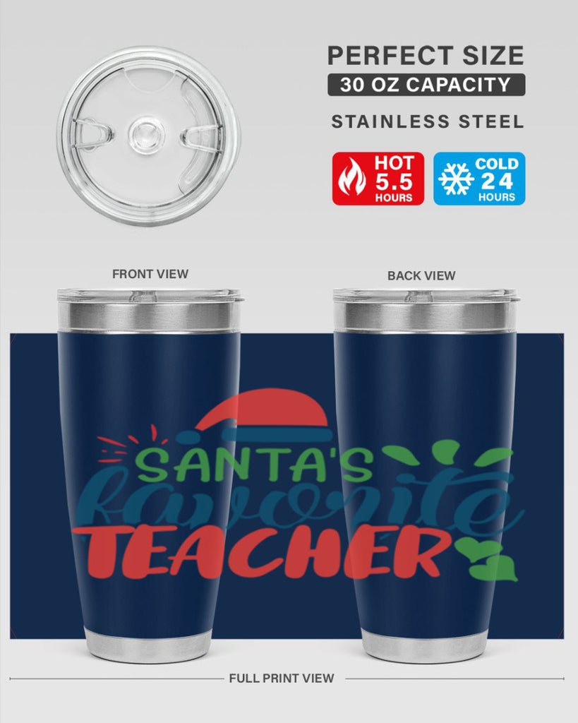 santas favorite teacher Style 151#- teacher- tumbler