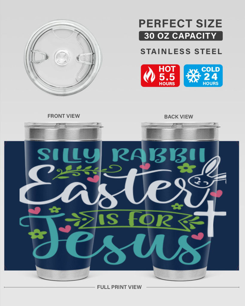 silly rabbit easter is for jesuss 7#- easter- Tumbler