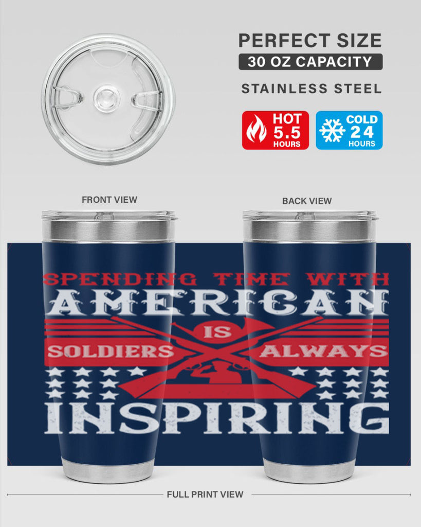 spending time with america’s soldiers is always inspiring 30#- Veterns Day- Tumbler