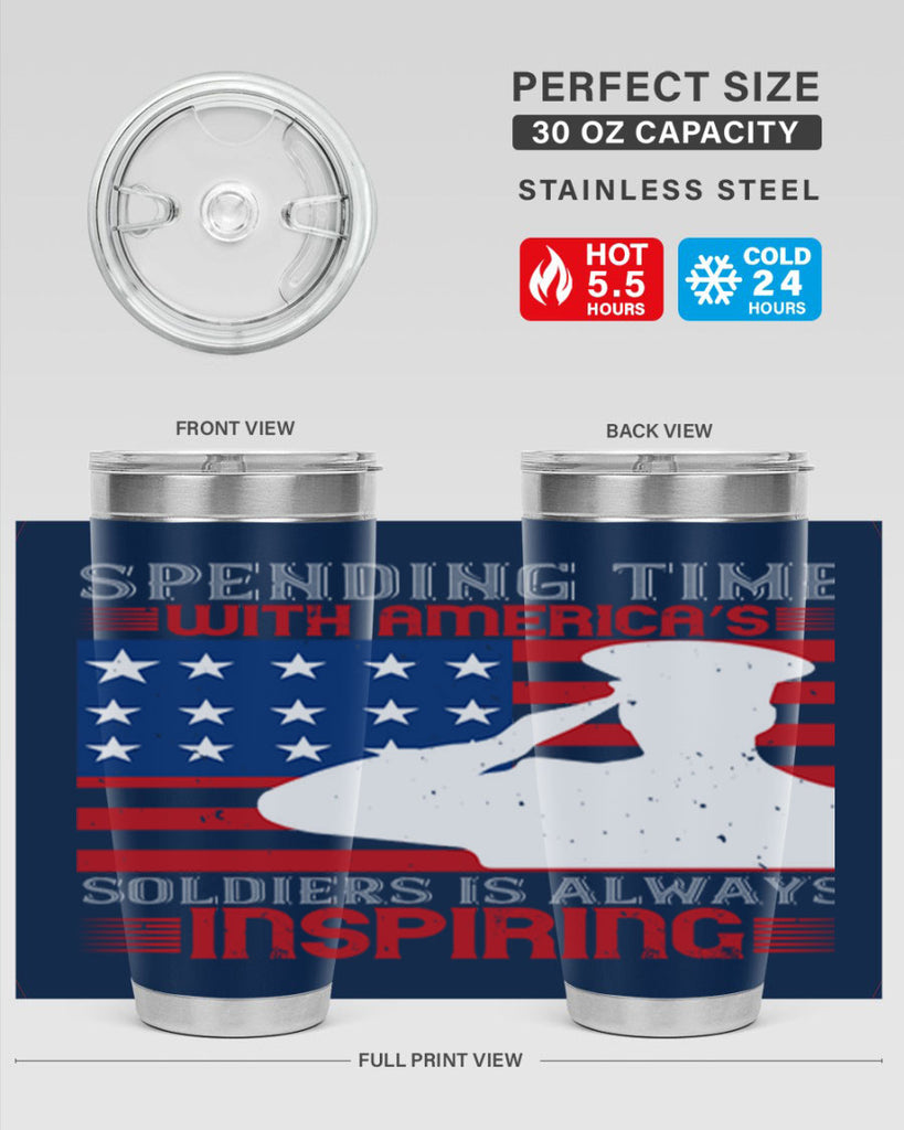 spending time with americas 90#- Veterns Day- Tumbler