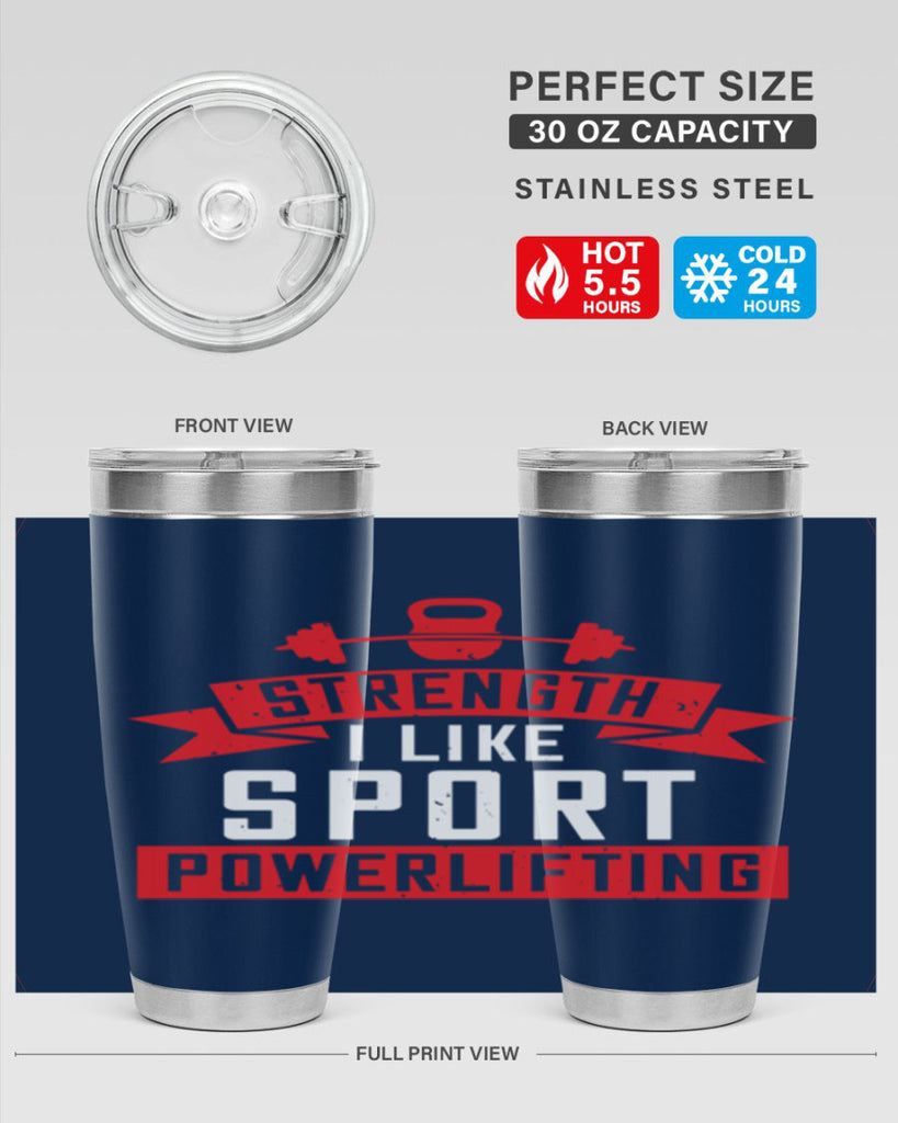 strength i like sport powerlifting 73#- gym- Tumbler