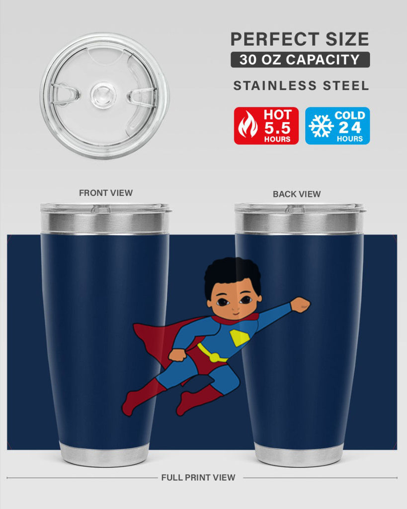 super kid 15#- black men - boys- tumbler