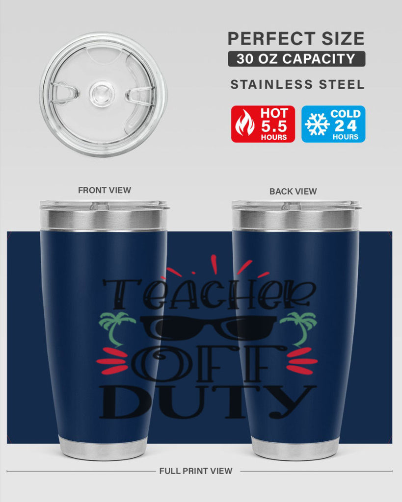 teacher off duty Style 204#- teacher- tumbler