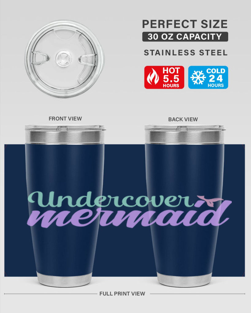 undercover mermaid 8#- mermaid- Tumbler