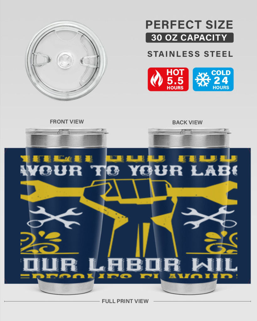 when god adds favour to your labor your labor will becomes flavour 49#- labor day- Tumbler