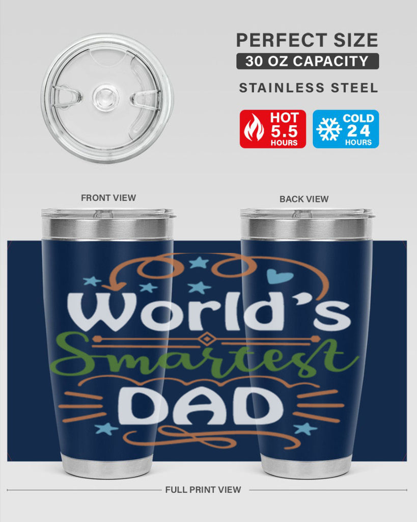 world’s smartest dad 2#- fathers day- Tumbler
