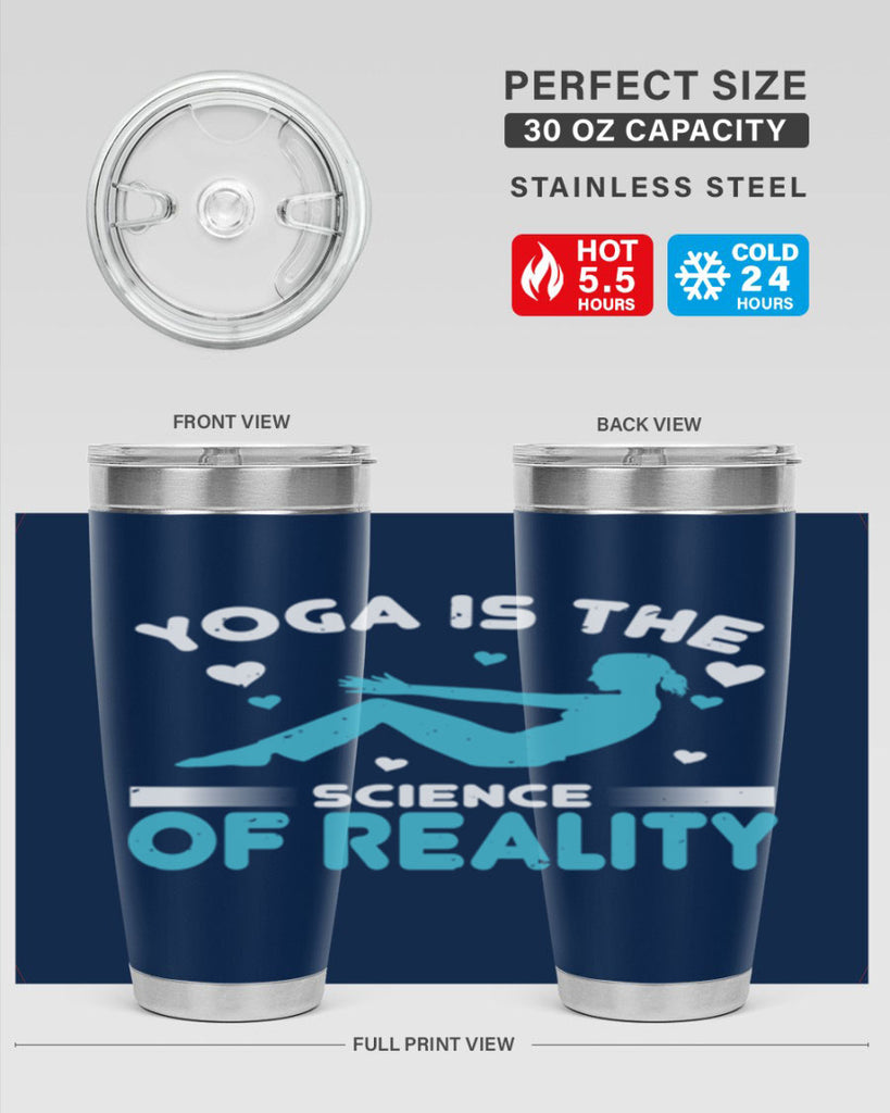yoga is the science of reality 16#- yoga- Tumbler