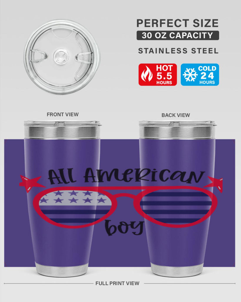 All American Boy Style 141#- Fourt Of July- Tumbler