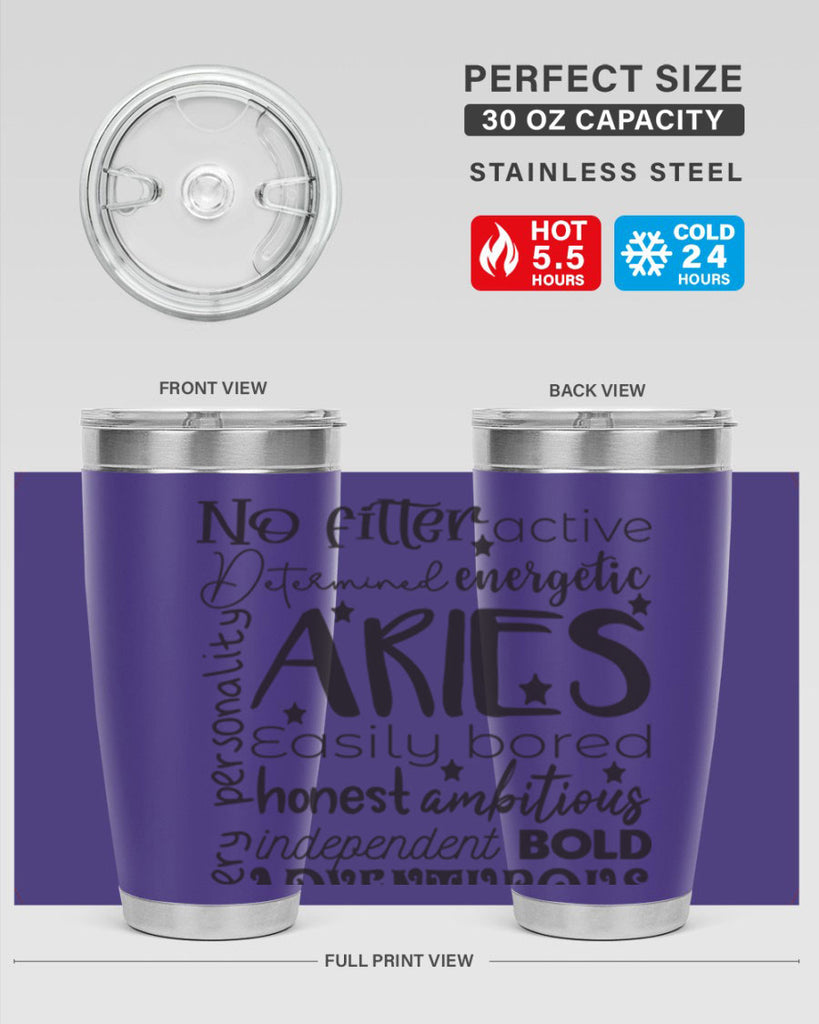 Aries 564#- zodiac- Tumbler