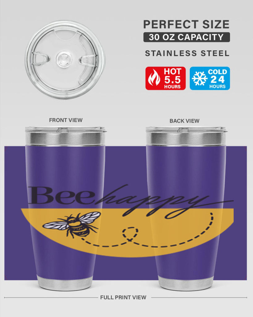 Bee Happy30#- spring- Tumbler