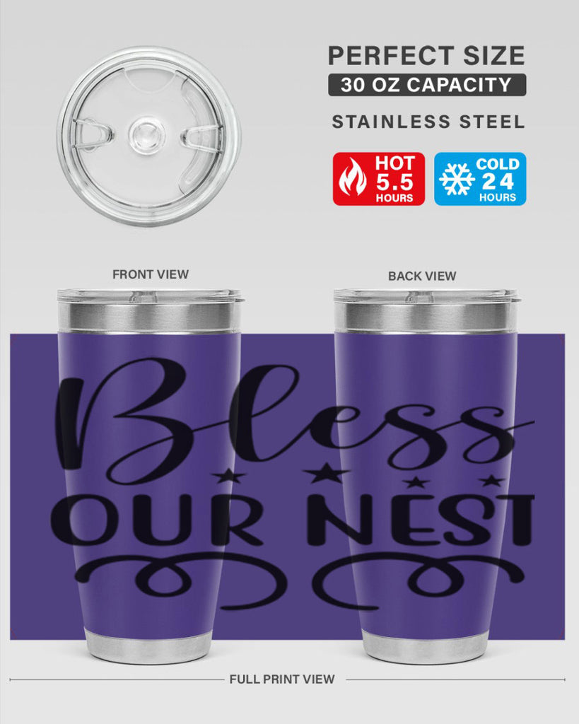 Bless Our Nest 50#- spring- Tumbler
