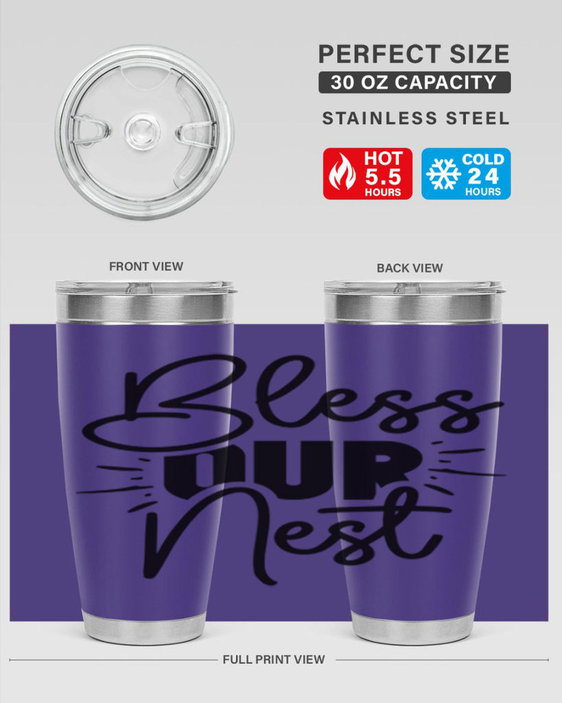 Bless Our Nest 52#- spring- Tumbler
