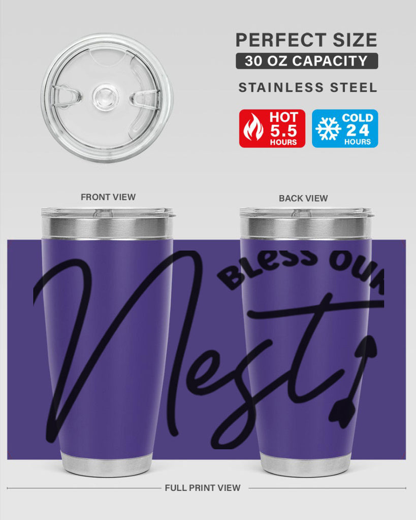 Bless Our Nest55#- spring- Tumbler