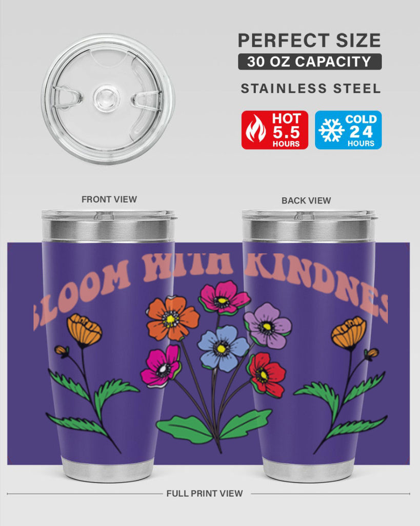 Bloom with Kindness  92#- spring- Tumbler