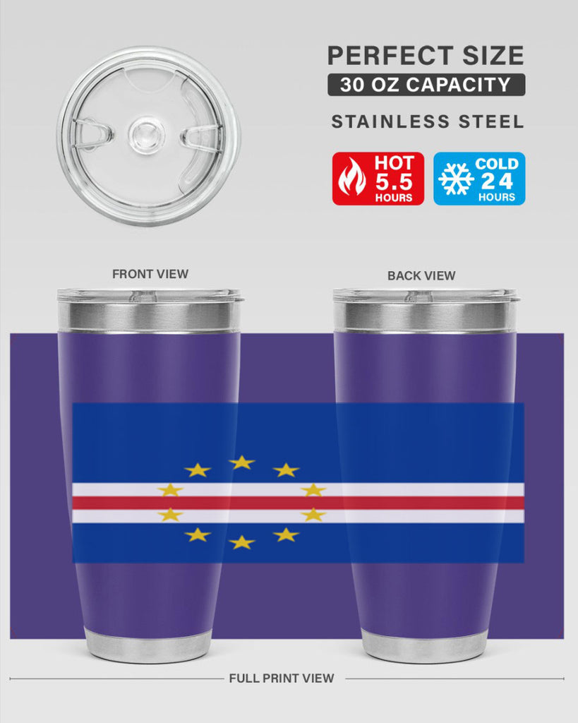 Cabo Verde 169#- world flags- Tumbler