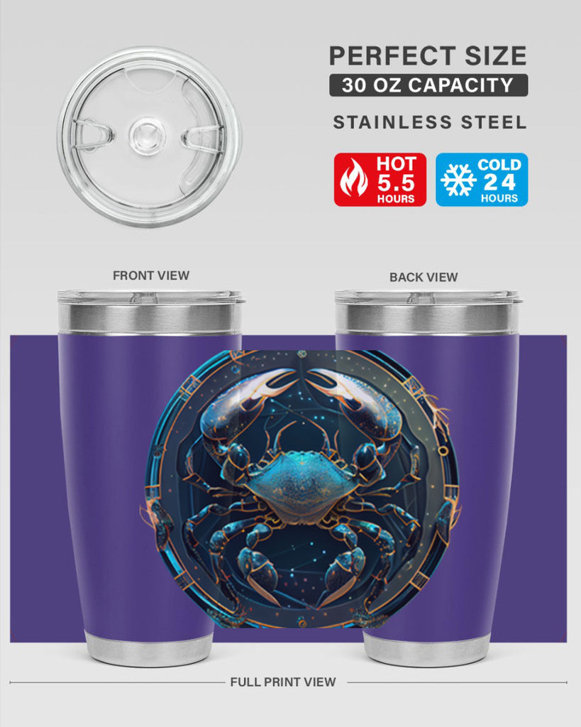 Cancer 147#- zodiac- Tumbler