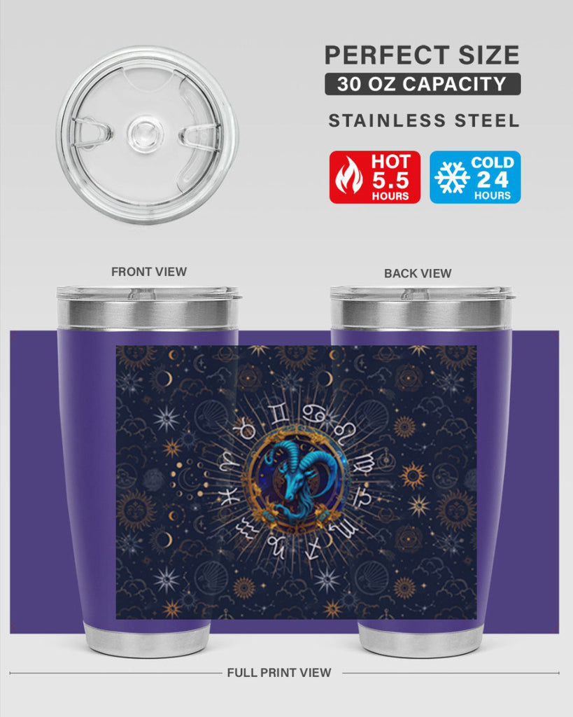 Capricorn Straight 184#- zodiac- Tumbler