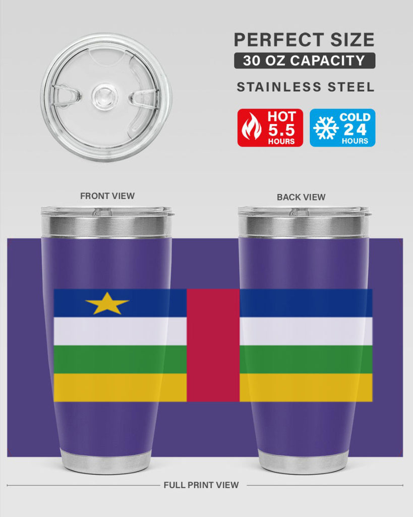 Central African Republic 165#- world flags- Tumbler