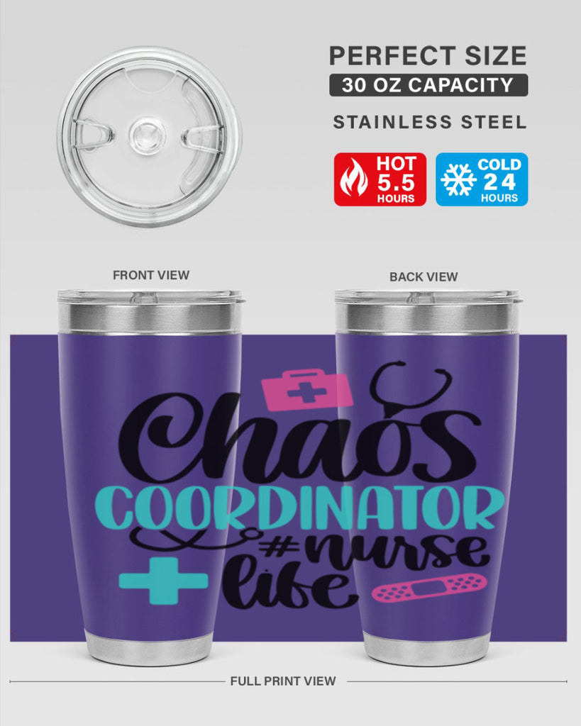 Chaos Coordinator Nurse Life Style Style 214#- nurse- tumbler