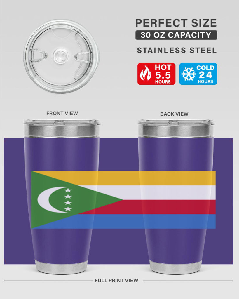 Comoros 160#- world flags- Tumbler