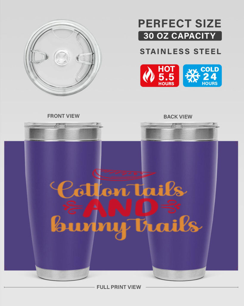 Cotton tails and bunny trails 111#- spring- Tumbler