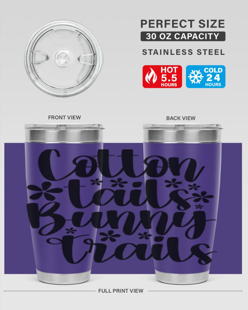 Cotton tails bunny trails  113#- spring- Tumbler